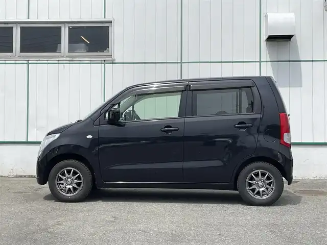 スズキ ワゴンＲ FX 山梨県 2012(平24)年 11.5万km ブルーイッシュブラックパール3 社外オーディオ（U373）/CD/ETC/ドライブレコ‐ダ‐/リモコンキー/社外13インチアルミホイール/取扱説明書