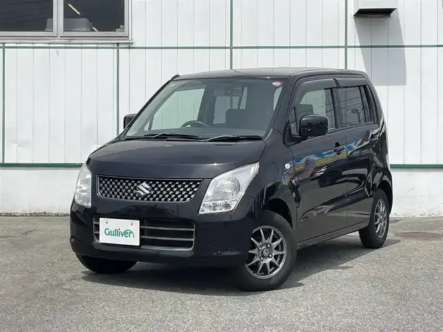 スズキ ワゴンＲ FX 山梨県 2012(平24)年 11.5万km ブルーイッシュブラックパール3 社外オーディオ（U373）/CD/ETC/ドライブレコ‐ダ‐/リモコンキー/社外13インチアルミホイール/取扱説明書