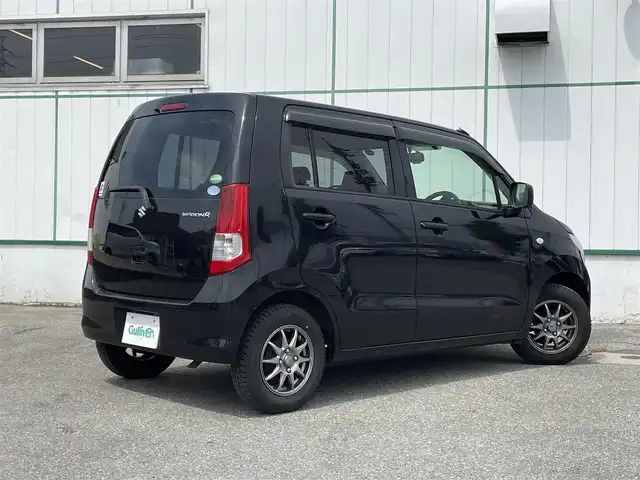 スズキ ワゴンＲ FX 山梨県 2012(平24)年 11.5万km ブルーイッシュブラックパール3 社外オーディオ（U373）/CD/ETC/ドライブレコ‐ダ‐/リモコンキー/社外13インチアルミホイール/取扱説明書