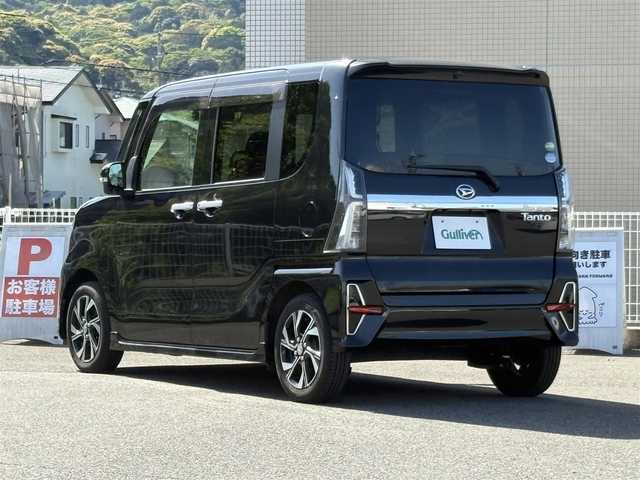 ダイハツ タント カスタム X セレクション 山口県 2020(令2)年 6.8万km ブラックマイカメタリック メモリナビ フルセグTV CD DVD BT USB/全周囲カメラ/ドラレコ/ETC/両側パワースライドドア/衝突被害軽減ブレーキ/レーンアシスト/オートマチックハイビーム/LEDオートヘッドライト/フォグライト/スマートキー 2個/コーナーセンサー/前席シートヒーター/ステアリングリモコン/横滑り防止/W サイド カーテン エアバッグ