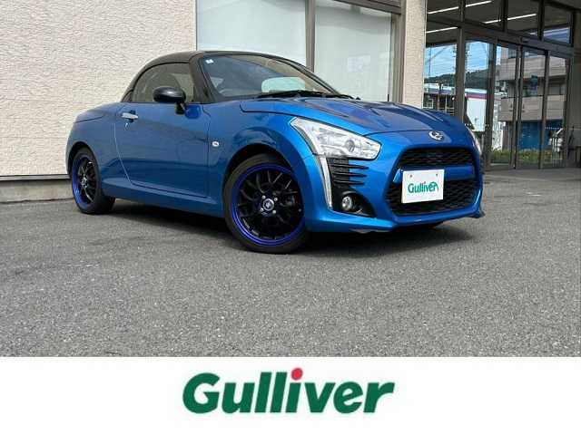 ダイハツ コペン ローブ 大阪府 2014(平26)年 8.2万km クリアブルークリスタルメタリック 社外ナビ/（フルセグ／ＢＴ／ＣＤ／ＤＶＤ）/デジタルインナーミラー/バックカメラ/横滑り装置/盗難防止装置/純正フロアマット/社外１６インチＡＷ/保証書/取扱説明書/ETC