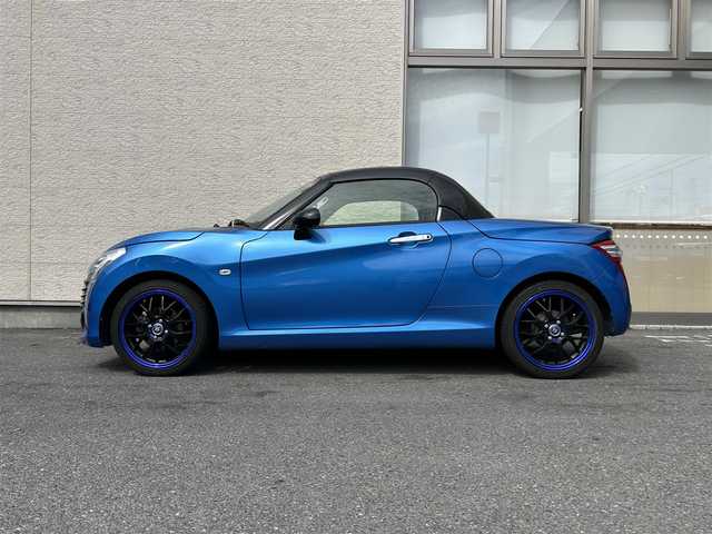 ダイハツ コペン ローブ 大阪府 2014(平26)年 8.2万km クリアブルークリスタルメタリック 社外ナビ/（フルセグ／ＢＴ／ＣＤ／ＤＶＤ）/デジタルインナーミラー/バックカメラ/横滑り装置/盗難防止装置/純正フロアマット/社外１６インチＡＷ/保証書/取扱説明書/ETC