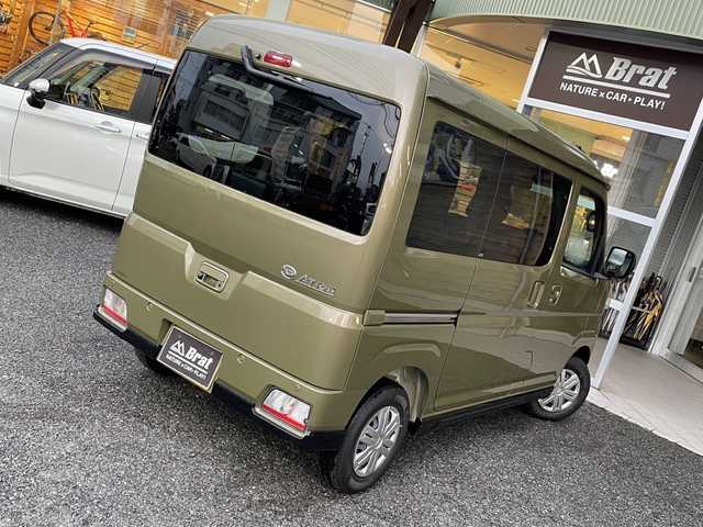 ダイハツ アトレー バン RS 福島県 2024(令6)年 0.1千km 緑 ターボ車/４ＷＤ/ＬＥＤヘッドライト/オートライト/両側パワースライドドア/ＵＳＢ端子/スマートキー/オートマチックハイビーム/レーダークルーズコントロール/衝突軽減ブレーキ/コーナーセンサー/アイドリングストップ