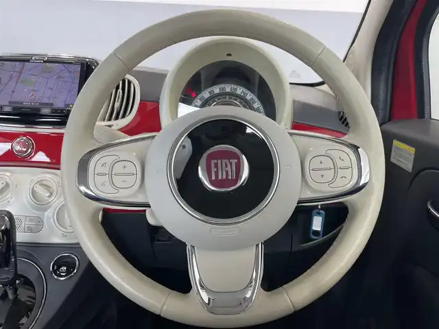 フィアット ５００ 1．2 ポップ 静岡県 2017(平29)年 2.9万km 赤 社外メモリナビ/・Bluetooth/・CD/DVD/ETC/前後ドライブレコーダー/純正フロアマット