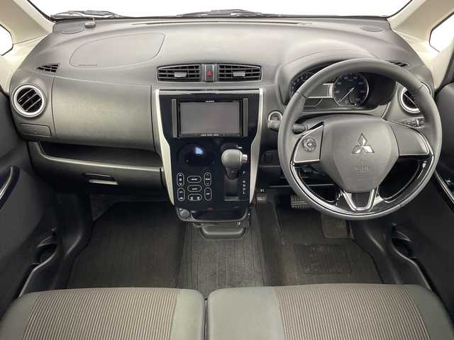 三菱 ｅＫカスタム T　セーフティPKG 新潟県 2016(平28)年 8.7万km 黒 全方位カメラ/衝突軽減被害装置/横滑り防止装置/過給機/社外メモリナビ/フルセグTV/Bluetooth/CD/DVD/ETC/純正フロアマット/純正ホイール/オートライト/オートマチックハイビーム