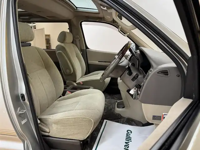 トヨタ グランド ハイエース G Lエディション 群馬県 2001(平13)年 7万km ダークグレーマイカメタリック 純正7インチワイドナビ/・AM/FM/CD/DVD/リアモニター/バックカメラ/サンルーフ/片側電動スライドドア/フォグランプ/電動カーテン/純正ドアバイザー/純正フロアマット/リモコンキー