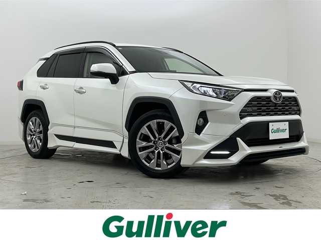 トヨタ ＲＡＶ４ G Zパッケージ 宮城県 2020(令2)年 7.4万km ホワイトパールクリスタルシャイン 禁煙車/TRDエアロ（F.S.R）/デジタルインナーミラー/トヨタセーフティーセンス/・レーダークルーズコントロール/・プリクラッシュセーフティーシステム/・レーントレーシングアシスト/・パーキングサポートブレーキ/・リヤクロストラフィックアラート/・ロードサインアシスト/・クリアランスソナー/ブラインドスポットモニター/純正10.5インチディスプレイオーディオ/Tコネクトナビ付き/（BT.AM.FM.USB.Miracast）/アラウンドビューモニター/純正ドライブレコーダー（前後）/ビルトインETC/電動リアゲート/電動パーキングブレーキ/AUTOHOLD/前席シートヒーター/運転席パワーシート/シートメモリー/合皮シート/ステアリングヒーター/革巻きステアリング/ステアリングスイッチ/プッシュスタート/スマートキー/純正フロアマット/純正ドアバイザー/純正19インチアルミホイール/LEDヘッドライト/フォグランプ/トノカバー/横滑り防止機能
