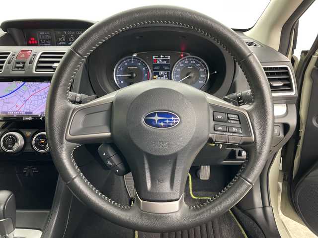 スバル インプレッサ ＸＶ 2．0i アイサイト プラウドED 道央・札幌 2015(平27)年 4.7万km デザートカーキ ○4WD/○寒冷地仕様/○カロッツェリアナビ(BT/CD/DVD)/○フルセグTV/○バックカメラ/○ビルトインETC/○全車速追従機能付クルーズコントロール/○アイサイトvre3/・プリクラッシュブレーキ/・アクティブレーンキープ/・AT誤発進/誤後進抑制制御/・ふらつき警報/・車線逸脱警報/・先行車発進お知らせ機能/○ビークルダイナミクスコントロール/○アイドリングストップ/○ウィンカー付電動格納ドアミラー/○オートライト/○オートエアコン/○本革巻きステアリング/○パドルシフト/○純正フロアマット/○純正17インチアルミホイール/○リモコンキー