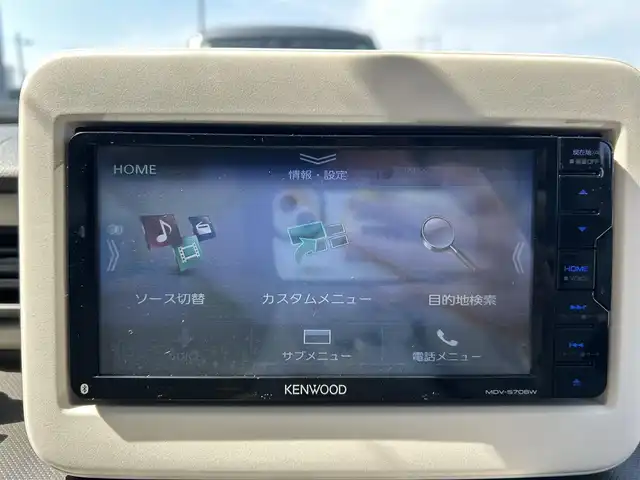 スズキ ラパン L 愛媛県 2020(令2)年 1.8万km シフォンアイボリーM 社外ナビ・フルセグＴＶ　/ＵＳＢ　/ＥＴＣ　/ドライブレコーダー　/シートヒーター　/コーナーセンサー　/オートライト　/スマートキー２本　/純正フロアマット/純正ドアバイザー
