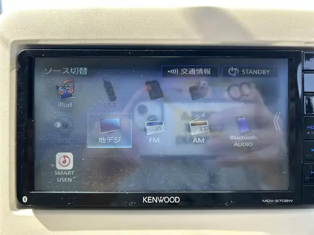 スズキ ラパン L 愛媛県 2020(令2)年 1.8万km シフォンアイボリーM 社外ナビ・フルセグＴＶ　/ＵＳＢ　/ＥＴＣ　/ドライブレコーダー　/シートヒーター　/コーナーセンサー　/オートライト　/スマートキー２本　/純正フロアマット/純正ドアバイザー