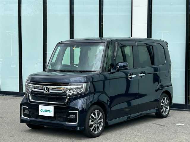 ホンダ Ｎ ＢＯＸ L 大阪府 2022(令4)年 3.5万km ミッドナイトブルービームM 純正ナビ /クルーズコントロール　/ビルトインETC　/フルセグTV　/バックカメラ　/シートヒーター　/両側パワースライドドア　/純正14インチアルミホイール　/LEDヘッドライト　/純正フロアマット