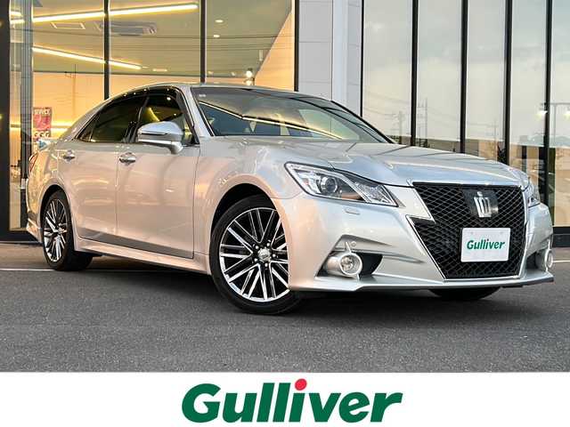 トヨタ クラウン アスリート G 茨城県 2013(平25)年 5.1万km プレシャスシルバー 純正HDDナビ（AM/FM/Bluetooth/CD・CDチェンジャー/USB/ワンセグTV）/純正ビルトインETC/クルーズコントロール/スマートキー/前席パワーシート/前席シートヒーター＆エアシート/純正フロアマット/純正18インチAW/前後ドライブレコーダー/オートライト/前後コーナーセンサー