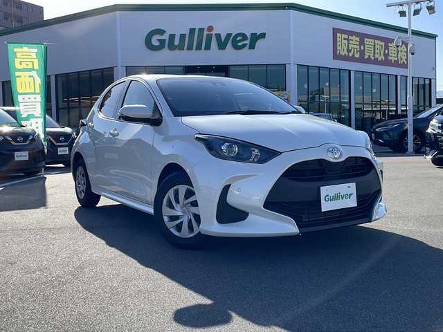トヨタ ヤリス G 宮城県 2021(令3)年 3.8万km ホワイトパールクリスタルシャイン 禁煙車/ディスプレイオーディオ/バックカメラ/ドライブレコーダー/衝突軽減防止装置/横滑り防止装置/レーンキープアシスト/コーナーセンサー/オートマチックハイビーム/Bluetooth/USB入力端子/スマートキー/プッシュスタート