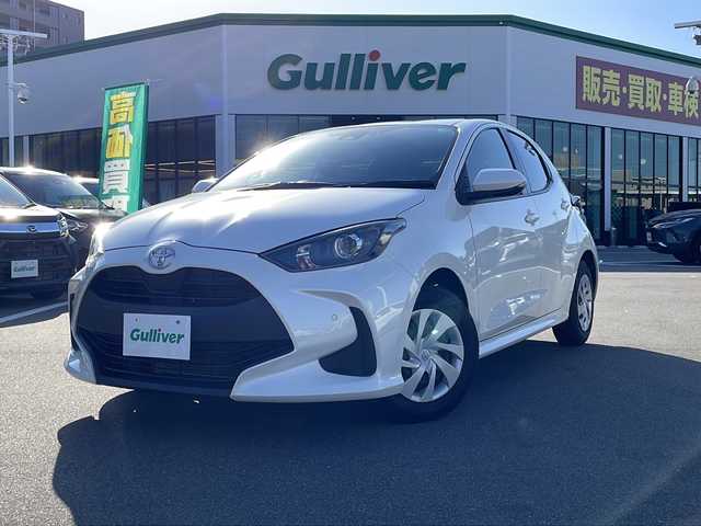 トヨタ ヤリス G 宮城県 2021(令3)年 3.8万km ホワイトパールクリスタルシャイン 禁煙車/ディスプレイオーディオ/バックカメラ/ドライブレコーダー/衝突軽減防止装置/横滑り防止装置/レーンキープアシスト/コーナーセンサー/オートマチックハイビーム/Bluetooth/USB入力端子/スマートキー/プッシュスタート