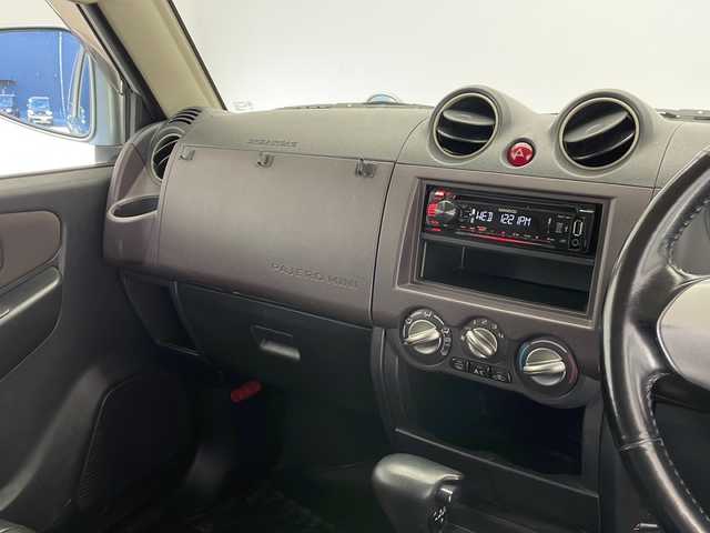 三菱 パジェロ ミニ エクシード 長野県 2008(平20)年 7.7万km クールシルバーM/ラズベリーレッドP 4WD/インタークーラーターボ/KEDWOOD RDT-1811DINオーディオ/(FM/AM/AUX/USB)/パワーステアリング/D+N席オートパワーウィンドウ/リモコンキー/AC/ドアバイザー/フェンダーミラー/トランスファ切替（2H/4H/4L）/ハロゲンヘッドライト/ハロゲンフォグ/ヘッドライトレベライザー/革巻きステアリング/純正フロアマット/純正15インチスタッドレス付きアルミホイール4本車載/純正マフラー車載/純正マッドガード/オートクルーズ製スロットルスペーサー/HKSリアピース/社外ダブルホーン/社外プラグコード/社外合皮シートカバー/社外センターコンソール/社外前後ドラレコ/社外フロントタワーバー/社外リアタワーバー/スペアキー×1