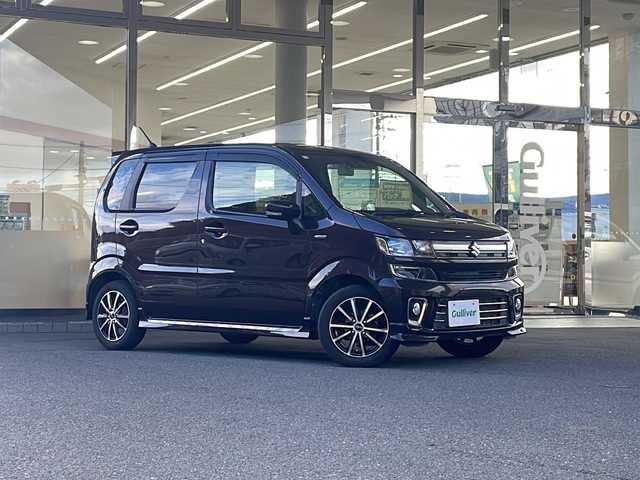 スズキ ワゴンＲ HYBRID FZ 福島県 2017(平29)年 2.3万km ムーンライトバイオレットPM 純正ＳＤナビ　スズキセーフティーサポート　フルセグＴＶ　ＥＴＣ　シートヒーター　ヘッドアップディスプレイ　純正ドライブレコーダー　社外アルミホイール　スマートキー　純正ＬＥＤヘッドライト