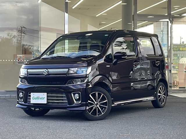 スズキ ワゴンＲ HYBRID FZ 福島県 2017(平29)年 2.3万km ムーンライトバイオレットPM 純正ＳＤナビ　スズキセーフティーサポート　フルセグＴＶ　ＥＴＣ　シートヒーター　ヘッドアップディスプレイ　純正ドライブレコーダー　社外アルミホイール　スマートキー　純正ＬＥＤヘッドライト