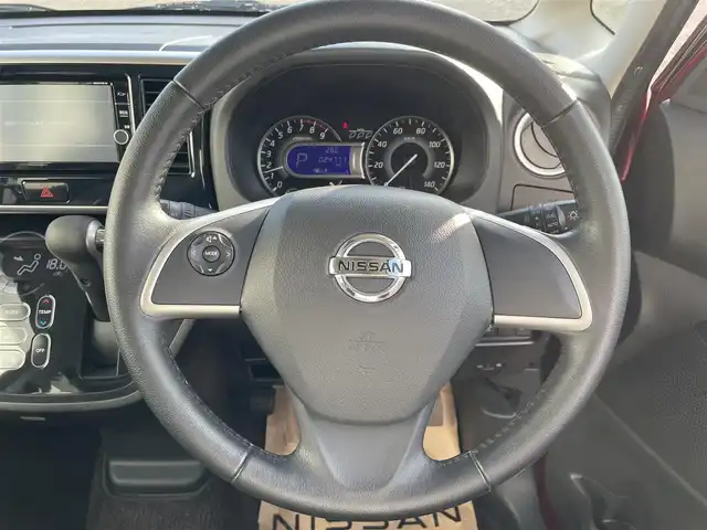 日産 デイズ ルークス ハイウェイスター Xターボ 熊本県 2018(平30)年 2.5万km スパークリングレッド/ブラック 純正ナビ　BT/USB/CD/DVD/AM/FM/・フルセグ/バックカメラ/・全方位カメラ/前方ドラレコ/ETC/革巻きステアリング/・ステアリングリモコン/片側パワースライドドア/後席サーキュレーター/純正フロアマット/純正ドアバイザー/純正AW/ロールサンシェード/電動格納ミラー/・ミラーウィンカー/LEDヘッドライト/・フォグライト/スマートキー/プッシュスタート