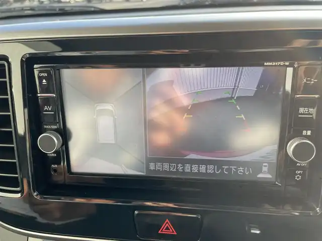 日産 デイズ ルークス ハイウェイスター Xターボ 熊本県 2018(平30)年 2.5万km スパークリングレッド/ブラック 純正ナビ　BT/USB/CD/DVD/AM/FM/・フルセグ/バックカメラ/・全方位カメラ/前方ドラレコ/ETC/革巻きステアリング/・ステアリングリモコン/片側パワースライドドア/後席サーキュレーター/純正フロアマット/純正ドアバイザー/純正AW/ロールサンシェード/電動格納ミラー/・ミラーウィンカー/LEDヘッドライト/・フォグライト/スマートキー/プッシュスタート