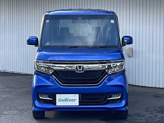 ホンダ Ｎ ＢＯＸ カスタム G L ターボ ホンダセンシング 長野県 2018(平30)年 6.4万km ブリリアントスポーティブルーメタリック2トーン ターボ/純正８インチナビフルセグTV/バックカメラ/ETC/社外１６インチアルミ/純正アルミ夏タイヤ積込/両側パワースライドドア/ドラレコ付きデジタルインナーミラー/社外マフラー/ハーフレザーシート/スペアキー