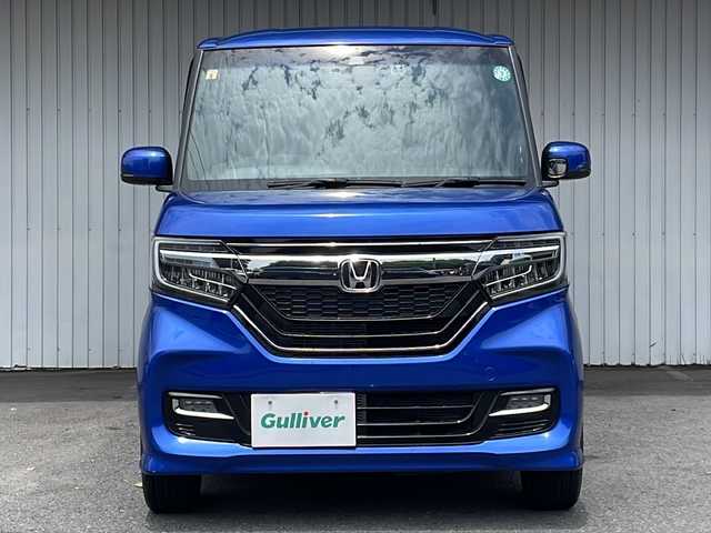 ホンダ Ｎ ＢＯＸ カスタム G L ターボ ホンダセンシング 長野県 2018(平30)年 6.4万km ブリリアントスポーティブルーメタリック2トーン ターボ/純正８インチナビフルセグTV/バックカメラ/ETC/社外１６インチアルミ/純正アルミ夏タイヤ積込/両側パワースライドドア/ドラレコ付きデジタルインナーミラー/社外マフラー/ハーフレザーシート/スペアキー