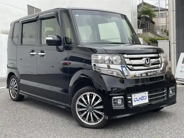 ホンダ Ｎ ＢＯＸ カスタム ターボ SSブラックSパッケージ 千葉県 2017(平29)年 10.8万km クリスタルブラックパール (株)IDOMが運営する【じしゃロン八千代店】の自社ローン専用車両になります。/こちらは現金またはオートローンご利用時の価格です。自社ローンご希望の方は別途その旨お申付け下さい/両側パワースライドドア/衝突軽減ブレーキ/バックカメラ/Bluetoothオーディオ対応カーナビ