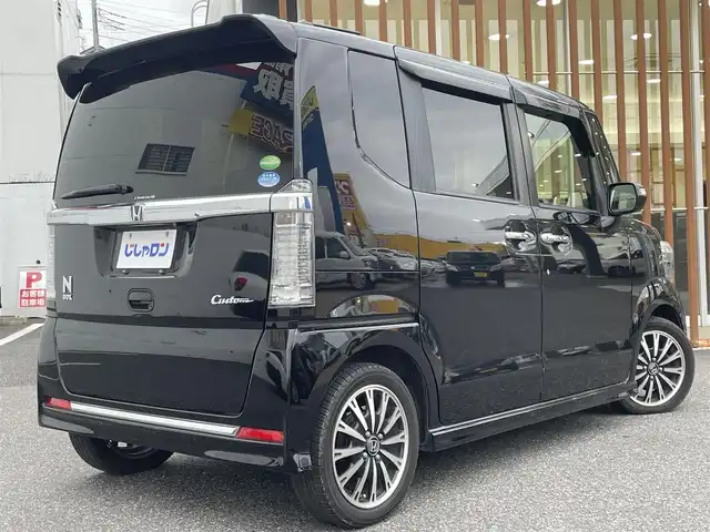 ホンダ Ｎ ＢＯＸ カスタム ターボ SSブラックSパッケージ 千葉県 2017(平29)年 10.8万km クリスタルブラックパール (株)IDOMが運営する【じしゃロン八千代店】の自社ローン専用車両になります。/こちらは現金またはオートローンご利用時の価格です。自社ローンご希望の方は別途その旨お申付け下さい/両側パワースライドドア/衝突軽減ブレーキ/バックカメラ/Bluetoothオーディオ対応カーナビ