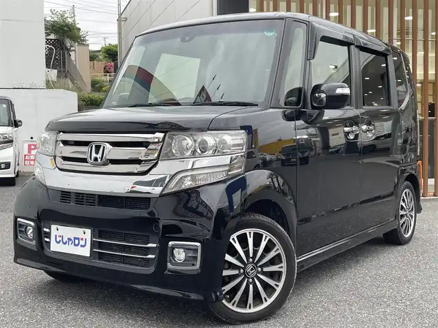 ホンダ Ｎ ＢＯＸ カスタム ターボ SSブラックSパッケージ 千葉県 2017(平29)年 10.8万km クリスタルブラックパール (株)IDOMが運営する【じしゃロン八千代店】の自社ローン専用車両になります。/こちらは現金またはオートローンご利用時の価格です。自社ローンご希望の方は別途その旨お申付け下さい/両側パワースライドドア/衝突軽減ブレーキ/バックカメラ/Bluetoothオーディオ対応カーナビ