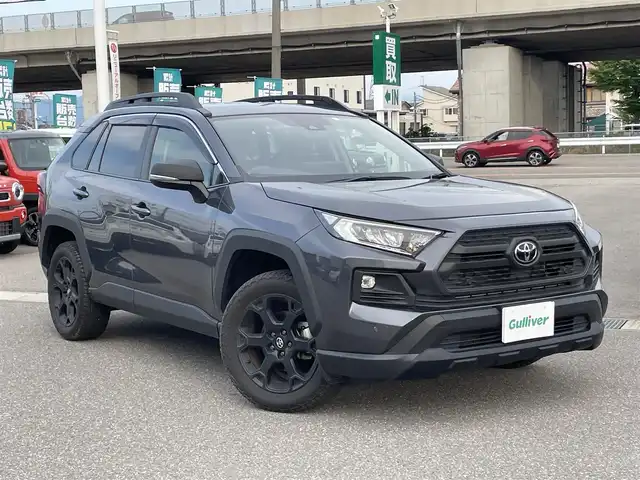 トヨタ ＲＡＶ４ アドベンチャー オフロードPKGⅡ 石川県 2023(令5)年 1.1万km グレーメタリック 4WD/トヨタセーフティセンス/純正10.5型ナビ/フルセグTV/バックカメラ/LEDヘッドライト/ETC/パワーバックドア/純正アルミホイール/レザーシート/シートヒーター/ハンドルヒーター/レーダークルーズコントロール/スマートキー/プッシュスタート/電動ミラー/保証書