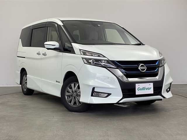 日産 セレナ 新潟県 2018(平30)年 5.8万km ミントホワイトP 純正メモリナビ/（ＢＴ/FM/AM/BR/DVD/フルセグTV)/アラウンドビューモニター/ステアリングスイッチ/ステアリングヒーター/プロパイロット/シートヒーター/デジタルインナーミラー/フリップダウンモニター/両側パワースライドドア/ドライブレコーダー/純正LEDヘッドライト/ドアバイザー/電格ミラー/ウィンカーミラー/ETC/取扱説明書/保証書