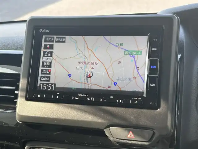 ホンダ Ｎ ＢＯＸ カスタム L ターボ 福島県 2021(令3)年 3.4万km プラチナホワイトパール 純正ナビゲーション/型番：VXM-224VFi/【CD/DVD/SD/USB/BT/TV】/バックカメラ/ドライブレコーダー/両側電動スライドドア/前席シートヒーター/ステアリングリモコン/パドルシフト/衝突軽減ブレーキ/レーンキープアシスト/アダプティブクルーズコントロール/アイドリングストップ/LEDオートライト/LEDフォグランプ/シートバックテーブル/リアドアシェード/純正フロアマット/ドアバイザー