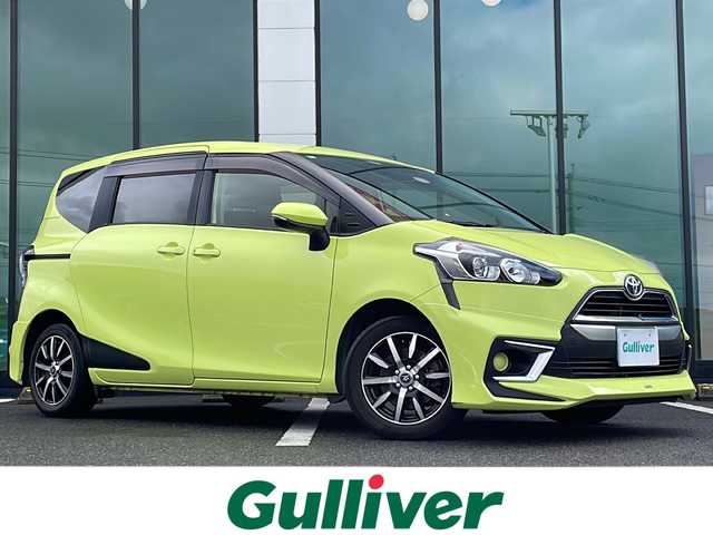 トヨタ シエンタ G 福岡県 2016(平28)年 10.4万km エアーイエロー 純正メモリナビ/（ＣＮ－ＲＳ０２ＷＤ）/バックカメラ/ＢＴ接続/フルセグTV/両側パワースライドドア/モデリスタエアロ/アイドリングストップ/純正15インチアルミホイール/純正ドアバイザー/2列目チップアップシート/スマートキー/プッシュスタート