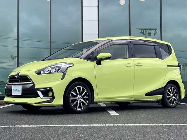 トヨタ シエンタ G 福岡県 2016(平28)年 10.4万km エアーイエロー 純正メモリナビ/（ＣＮ－ＲＳ０２ＷＤ）/バックカメラ/ＢＴ接続/フルセグTV/両側パワースライドドア/モデリスタエアロ/アイドリングストップ/純正15インチアルミホイール/純正ドアバイザー/2列目チップアップシート/スマートキー/プッシュスタート