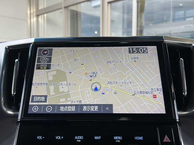 トヨタ ヴェルファイア Z Gエディション 静岡県 2019(令1)年 3.5万km バーニングブラッククリスタルシャインガラスフレーク 【安全装備】/トヨタセーフティセンス/プリクラッシュセーフティ/（ミリ波レーダー・単眼カメラ・昼自転車運転者＆夜間歩行者検知機能付）/（対車両：自車車速域約10km/hから最高速度：最大約40km/h減速可）/（対歩行者：自車車速域約10km/hから80km/h間：最大約30km/h減速可）/レーダークルーズコントロール（全車速追従機能付/ブレーキ制御付）/レーントレーシングアシスト（LTA）（作動車速：50km/h以上時）/（ステアリング操作支援）/ロードサインアシスト（RSA）（道路標識認識支援）/オートマチックハイビーム/【主要装備】/レザーシート　/純正１０インチナビ　/バックカメラ　/フルセグテレビ　/純正１２インチフリップダウンモニター　/三眼ＬＥＤヘッドライト　/トヨタセーフティセンス　/パワーバックドア　/両側パワスラ　/シートヒーター