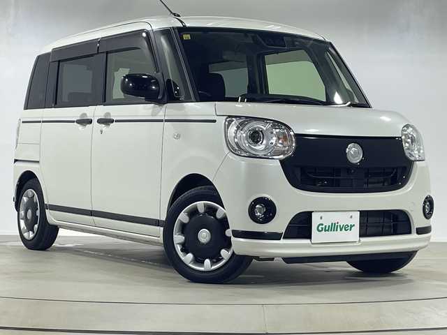 ダイハツ ムーヴ キャンバス G ブラックアクセント リミテッド SAⅢ 神奈川県 2020(令2)年 2.1万km パールホワイトⅢ 純正9インチSDナビ/ウォームパック/スマートアシスト3/全周囲カメラ/両側パワースライドドア/運転席シートヒーター/ETC/スマートキー/前側ドライブレコーダー/純正フロアマット/LEDヘッドランプ/衝突回避支援ブレーキ機能/衝突警報機能/車線逸脱警報機能/誤発進抑制制御機能/先行車発進お知らせ機能/オートハイビーム