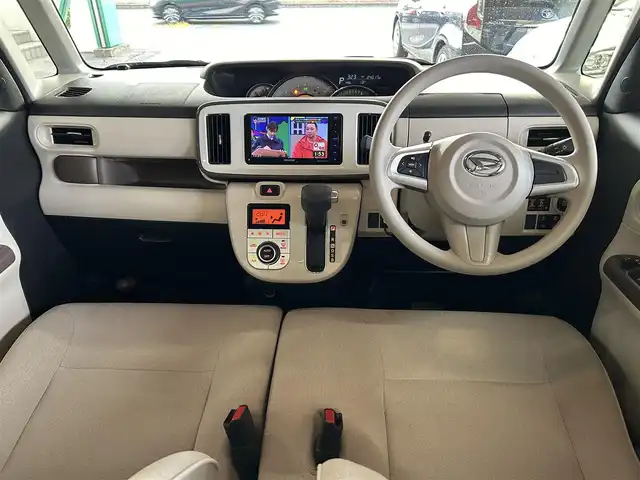 ダイハツ ムーヴ キャンバス G メイクアップ リミテッド　SAⅢ 愛知県 2020(令2)年 2.4万km パールホワイトⅢ/ナチュラルベージュマイカメタリック 2トーン エンジンスタートボタン/純正ナビ（フルセグTV/Bluetooth/DVD）/衝突軽減システム/横滑り防止装置/Wエアバック/車外カメラ（全方位・バック）/LEDライト/オートマチックハイビーム/社外フロアマット