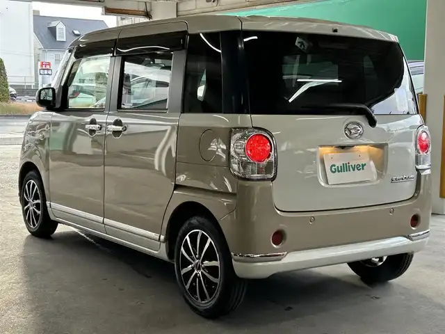 ダイハツ ムーヴ キャンバス G メイクアップ リミテッド　SAⅢ 愛知県 2020(令2)年 2.4万km パールホワイトⅢ/ナチュラルベージュマイカメタリック 2トーン エンジンスタートボタン/純正ナビ（フルセグTV/Bluetooth/DVD）/衝突軽減システム/横滑り防止装置/Wエアバック/車外カメラ（全方位・バック）/LEDライト/オートマチックハイビーム/社外フロアマット