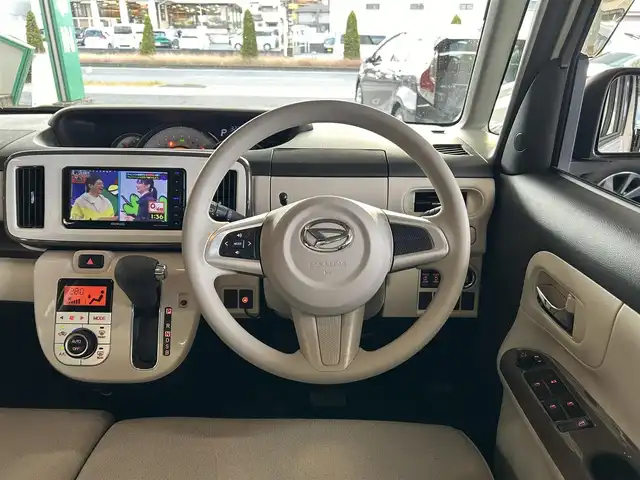 ダイハツ ムーヴ キャンバス G メイクアップ リミテッド　SAⅢ 愛知県 2020(令2)年 2.4万km パールホワイトⅢ/ナチュラルベージュマイカメタリック 2トーン エンジンスタートボタン/純正ナビ（フルセグTV/Bluetooth/DVD）/衝突軽減システム/横滑り防止装置/Wエアバック/車外カメラ（全方位・バック）/LEDライト/オートマチックハイビーム/社外フロアマット