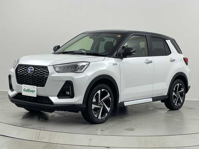 ダイハツ ロッキー プレミアム G HEV 福島県 2025(令7)年 0.1千km ブラックマイカメタリック/シャイニングホワイトパール /パノラマモニターパック9インチスマホ連携ディスプレイオーディオ(132000円)//登録済未使用車//全方位モニター//ＨＤＭＩ//フルセグＴＶ//ＬＥＤライト//シートヒーター//クリアランスソナー//オートハイビーム//電動パーキングブレーキ//レーンキープアシスト//オートハイビーム//取扱説明書//保証書//スペアキー