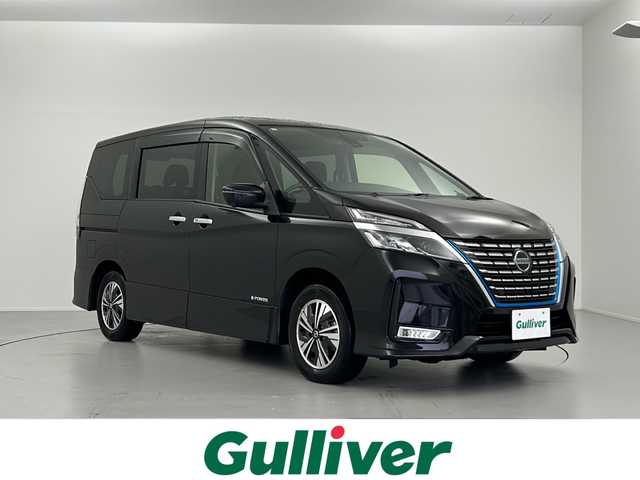 日産 セレナ e－パワー ハイウェイスター V 岐阜県 2021(令3)年 5.3万km ダイヤモンドブラック 純正大画面メモリーナビ/純正ドライブレコーダー/ビルトインETC/プロパイロット/シートヒーター/アラウンドビューモニター/両側パワースライドドア/LEDヘッドライト/ステアリングヒーター/革ステアリング/純正フロアマット/純正アルミホイール/ドアバイザー/スマートキー/プッシュスタート