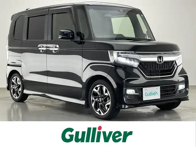ホンダ Ｎ ＢＯＸ カスタム G L ターボ ホンダセンシング 愛知県 2019(令1)年 7.7万km クリスタルブラックパール 純正ナビ　フルセグＴＶ　バックカメラ　両側パワスラ　ハーフレザーシート　パドルシフト　ホンダセンシング　衝突軽減　追従クルコン　ＬＥＤオートライト　フォグランプ　リヤパーキングセンサー　ＥＴＣ　禁煙車