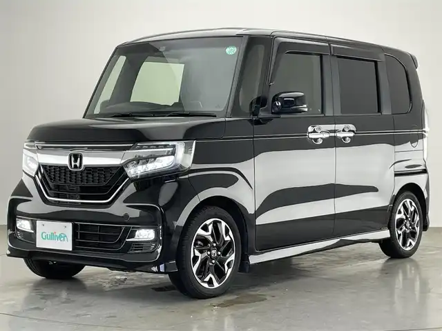 ホンダ Ｎ ＢＯＸ カスタム G L ターボ ホンダセンシング 愛知県 2019(令1)年 7.7万km クリスタルブラックパール 純正ナビ　フルセグＴＶ　バックカメラ　両側パワスラ　ハーフレザーシート　パドルシフト　ホンダセンシング　衝突軽減　追従クルコン　ＬＥＤオートライト　フォグランプ　リヤパーキングセンサー　ＥＴＣ　禁煙車