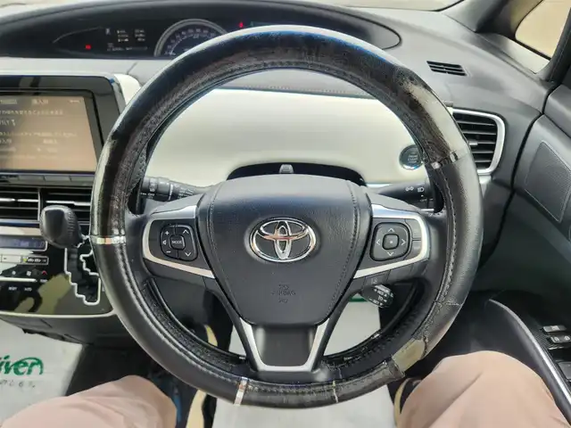 トヨタ エスティマ アエラス スマート 群馬県 2016(平28)年 6.3万km スパークリングブラックパールクリスタルシャイン ○純正9インチナビ/○フルセグTV/○バックカメラ/○パワースライドドア（両側）/○パワーバックドア/○ビルトインETC/○セーフティセンスC/・プリクラッシュセーフティシステム/・レーンディパーチャーアラート/・オートマチックハイビーム/○クルーズコントロール/○先行車発進告知機能/○クリアランスソナー/バックソナー/○LEDヘッドランプ/〇オートライト/○純正18インチアルミホイール/○オートエアコン/〇ホワイト合皮シート/〇快適温熱シート/○革巻きステアリングホイール/○スマートエントリー/○禁煙車