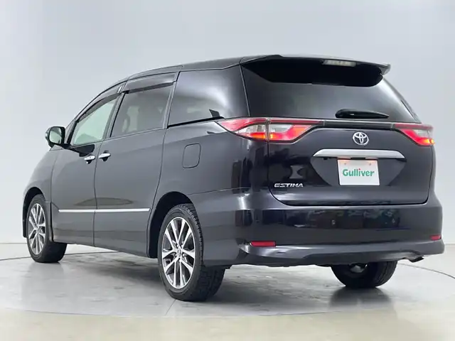 トヨタ エスティマ アエラス スマート 道央・札幌 2016(平28)年 6.3万km スパークリングブラックパールクリスタルシャイン トヨタセーフティーセンス/・衝突軽減ブレーキ/・クリアランスソナー/・車線逸脱/・横滑り防止/・クルーズコントロール/・オートライト/・オートマチックハイビーム/純正9インチナビ/・AM/FM/SD/MSV/・フルセグTV/ CD/DVD/・Bluetooth/LEDヘッドライト/両側電動スライドドア/パワーバックドア/４WD/純正ビルトインETC/前席シートヒーター/純正フロアマット/純正ドアバイザー/純正18インチアルミホイール/プッシュスタート/スマートキー