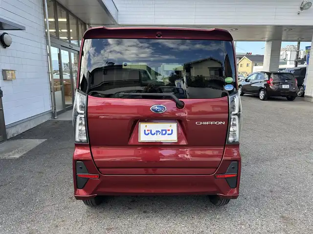 スバル シフォン カスタムR スマートアシスト 滋賀県 2019(令1)年 5.3万km ファイアークォーツレッドM (株)IDOMが運営する【じしゃロン草津店】の自社ローン専用車両になりますこちらは現金またはオートローンご利用時の価格です。自社ローンご希望の方は別途その旨お申付け下さい/ディスプレイオーディオ/　【AM・FM/USB/DISC/AUX/iPod】/バックカメラ/　【全方位】/両側パワースライドドア/シートヒーター/アイドリングストップ/横滑り防止システム/衝突軽減防止システム/パーキングアシスト/ETC