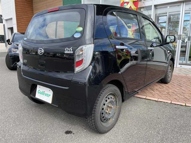 ダイハツ ミラ イース L スマートセレクションSA 道央・札幌 2014(平26)年 2万km ブラックマイカメタリック 登録時走行距離19729km/純正オーディオ（CD/FM/AM）/アイドリングストップ/リモコンキー/純正フロアマット/横滑り防止装置/盗難防止装置/衝突軽減ブレーキ/ヘッドライトレベライザー/社外レーダー探知機/バニティミラー/積込夏タイヤ/（社外AW/155/65/R14/14年製/溝4ｍｍ）