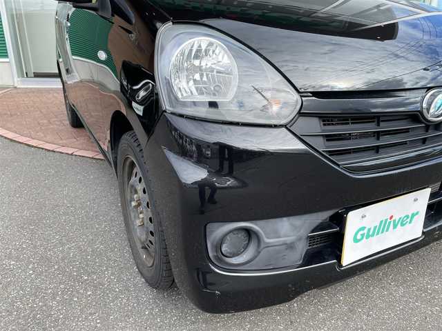 ダイハツ ミラ イース L スマートセレクションSA 道央・札幌 2014(平26)年 2万km ブラックマイカメタリック 登録時走行距離19729km/純正オーディオ（CD/FM/AM）/アイドリングストップ/リモコンキー/純正フロアマット/横滑り防止装置/盗難防止装置/衝突軽減ブレーキ/ヘッドライトレベライザー/社外レーダー探知機/バニティミラー/積込夏タイヤ/（社外AW/155/65/R14/14年製/溝4ｍｍ）