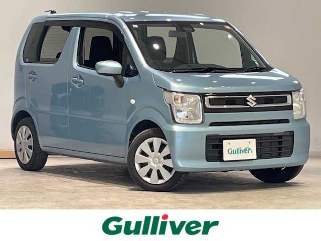 スズキ ワゴンＲ FA 宮城県 2021(令3)年 4.3万km ブルーイッシュブラックパール3 4WD/デュアルセンサーブレーキサポート/後退時ブレーキサポート/誤発進抑制機能/後方誤発進抑制機能/車線逸脱警報/カーオーディオ/・CD・AUX/アイドリングストップ/後方コーナーセンサー/ビルトインETC/ベンチシート/・シートヒーター（運転席）/オートライト/・オートハイビーム/純正フロアマット/ドアバイザー