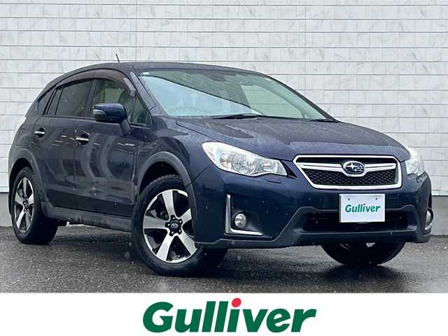 スバル インプレッサ ＸＶ ハイブリッド 2．0i－L アイサイト 福島県 2016(平28)年 12.7万km ダークブルーパール ４ＷＤ　社外ナビ　フルセグ　ＢＴ　アイサイト　ＢＳＭ　オートクルーズ追従有　パドルシフト　Ｄ席パワーシート　スペアキー　オートライト　フォグランプ　レーンキープ　横滑り防止　ドアバイザー　スマートキー