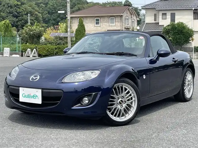 マツダ ロードスター RS 千葉県 2011(平23)年 4.5万km ストーミーブルーマイカ Rパッケージ/専用BBS17インチAW/専用レカロシート/BOSEサウンドシステム7スピーカー/シートヒーター/前後ドライブレコーダー/ステアリングスイッチ/保証書/取扱説明書/スペアキー